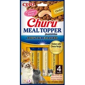 Churu Mačji priboljški Meal Topper, 4 x 14 g - Piščanec in sir