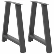 Vidaxl vidaXL Noge za klubsko mizico, 2 kosa, antracit, 80 x (72–73) cm, jeklo