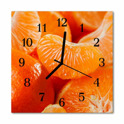 tulup.si Steklena kvadratna ura Mandarine 30x30 cm