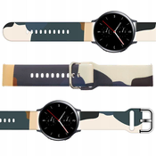 Hurtel Zaprega Moro za Samsung Galaxy Watch 45/46/47 mm, silikonski trak – vzorec 13