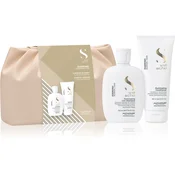 Alfaparf Milano Semi di Lino Diamond Duo Kit darilni set za osvetljevanje kože in hidratacijo 2 kos