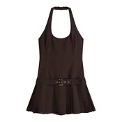 Bershka Obleka rjava/svetlo rjava