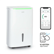 Klarstein DryFy Connect 30 razvlaževalnik zraka WiFi kompresijski 30 l / d 25- 30 m2 Bel