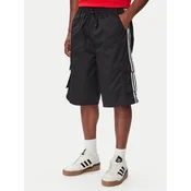 Kratke hlače adidas Adicolor Cotton Twill Cargo Shorts Black S
