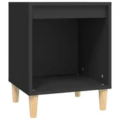Vidaxl vidaXL Nočna omarica, črna, 40x35x50 cm, material na osnovi lesa