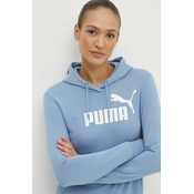 Dukserica Puma za žene, boja: ljubičasta, s kapuljačom, s tiskom, 586797