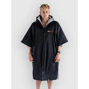 Dryrobe Advance Short Sleeve Surf Poncho black grey