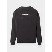 QUIKSILVER Sportska sweater majica SURGE antracit siva / tamno narancasta / bijela