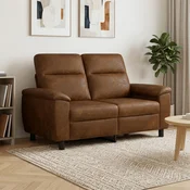vidaXL Kavč Rjava 158 x 90 x 95 cm Umetno nubuk usnje