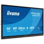 TE5513A-B3AG 16 9 Touch 2xHDMI+DP+2xUSBC - Flat Screen - 8 ms 1,200:1 500 cd IPS DisplayPort HDMI USB Typ C 100 W