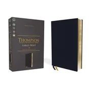 NASB, Thompson Chain-Reference Bible, Large Print, Leathersoft, Navy, 1995 Text, Red Letter, Comfort Print