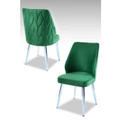 Hanah Home Set stolica Pufi, 48x90x43 cm, 2 komada, Zelene