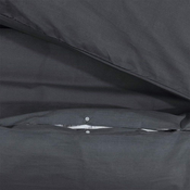 Set posteljine za poplun crni 135 x 200 cm pamucni