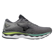 Mizuno Wave Sky 6 Running Shoes, Quiet Shade/Silver/Neo Lime - 41