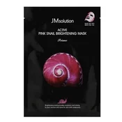 JMsolution Active Pink Snail Brightening Mask Prime – Tkaninska Maska S Polžjim Mucinom 1kos/30ml