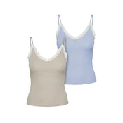 Urban Classics Top bež / modra