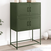 Komoda maslinastozeleni 68,5x38,5x107 cm celicna