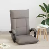 vidaXL Tlorisni stol Taupe 66 x 66 x 80 cm blago