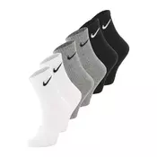 NIKE Športne nogavice Everyday  siva / črna / bela