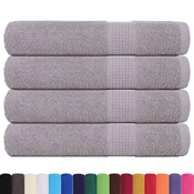 Vidaxl vidaXL Brisače 4 kosi sive 100x200 cm 360 g/m2 100 % bombaž
