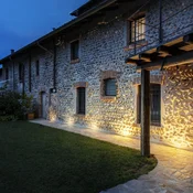 SLV Dasar Flat 120 LED talna svetilka za vgradnjo, 3.000 K - Sodobni - iz nerjavečega jekla - Kovina