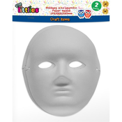 The Littlest: 2-delni komplet dekorativnih belih papirnatih obraznih mask