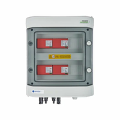 DC switchgear // IP65, Dehn 1000V DC surge arresters type 1+2, 4x PV string, 4x MPPT