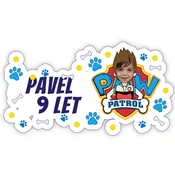 Personal Personalizirana podloga za krožnik - Tačke na patrulji