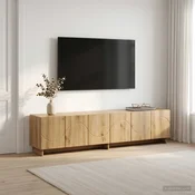 vidaXL TV stojalo 179.5 x 34.5 x 40 cm Artisan hrast Konstruiran les