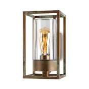 Moretti Luce Zunanja stenska svetilka Cubic3 3364 medeninasta antika/čista - Antični - starinska medenina, prozorno - Kovina
