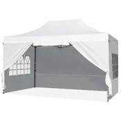 Northix Pop-Up Canopy Tent 10 x 14 Ft With Sidewalls, Wheeled Bag