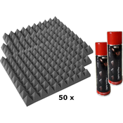 Mega Acoustic PA-PMP-5 50x50x5 Dark Gray SET