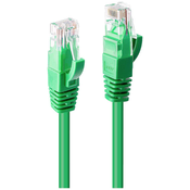 LINDY LINDY 48046 RJ45 omrežni kabel\, Patch kabel CAT 6 U/UTP 0.50 m zelena 1 kos, (20419878)