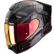 Scorpion EXO-530 Air Fond full face motociklisticka kaciga, metalik crno-crvena
