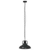 Vidaxl obesek svetilka E27 črna O 31 cm železo