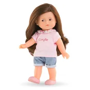 Romy Mini World Set Mini Corolline lutka Corolle duga smeda kosa i smede oci, 3 dodatka, 20 cm
