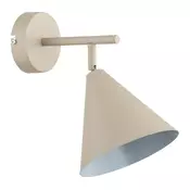 Zidna svjetiljka ZELTA 1xE27/15W/230V bež