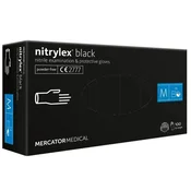 shumee Črne nitrilne rokavice Mercator Nitrylex Basic velikost M 100 kosov.