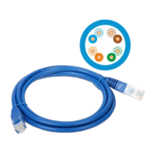 Patch kabel U/UTP kat 5e PVC 3,0 m moder ALANTEC
