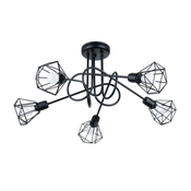 Sollux SL.1110 - Luster na stalku ARTEMIS 5xE14/40W/230V crna