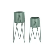 Set loncanica s okvirom Bizzotto Madelyn 2-pack boja: zelena
