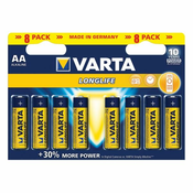 ALKALNI baterijski vložek VARTA LONGLIFE AA / LR6 BL/8