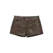Pull&Bear Hlače temno rjava