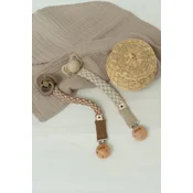 9401101 BIBS Priponka za dudo - Sand/Ivory