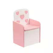 Chairs with storage Heart Pink