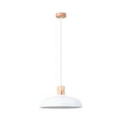 Sollux SL.1323 - Luster INDY na sajli 1xE27/15W/230V O 38 cm bela
