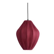 Bordo rdeča viseča svetilka s tekstilnim senčilom o 12 cm Verita – Light & Living