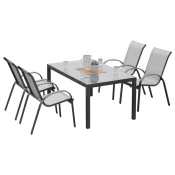 Gardenson Vrtni Set Amalfi, 5-Delno, Aluminij