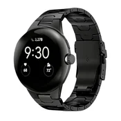 INF Trak iz nerjavnega jekla za Google Pixel Watch 45mm z zaponko Black, (5000295566)
