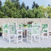 vidaXL Blazine za stole Drugo 6 pcs Vzorec listov 100 x 50 x 3 cm